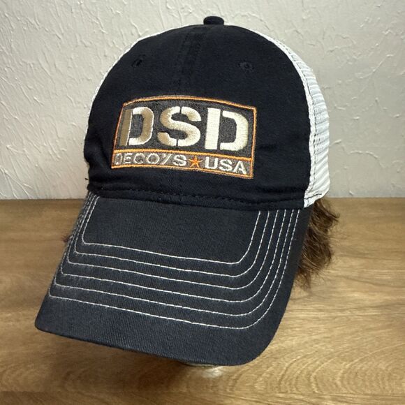 Dave Smith Decoys Trucker Hat Embroidered Block Logo SnapBack Zkapz Duck Goose - Picture 1 of 10